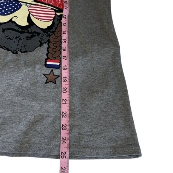 Have A Willie Nice Day Gray Tank Top With Patriotic Graphic Print & Racerback De - Picture 5 of 5